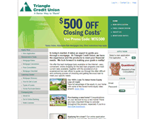 Tablet Screenshot of mortgages.trianglecu.org